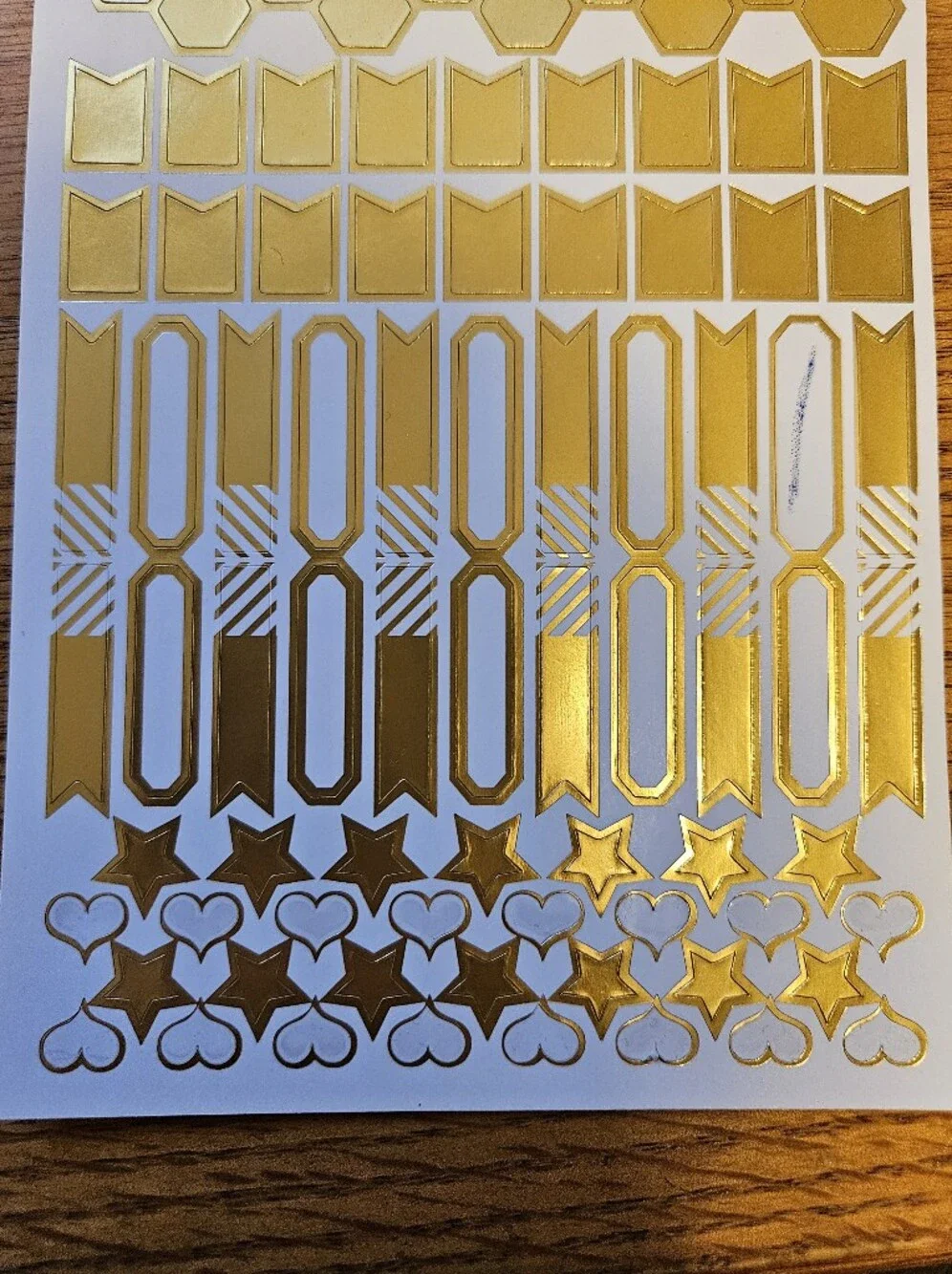 Gold Foil Planner Stickers